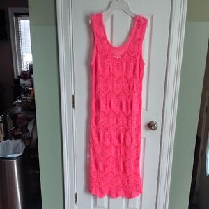 Vibrant Pink Sleeveless Dress